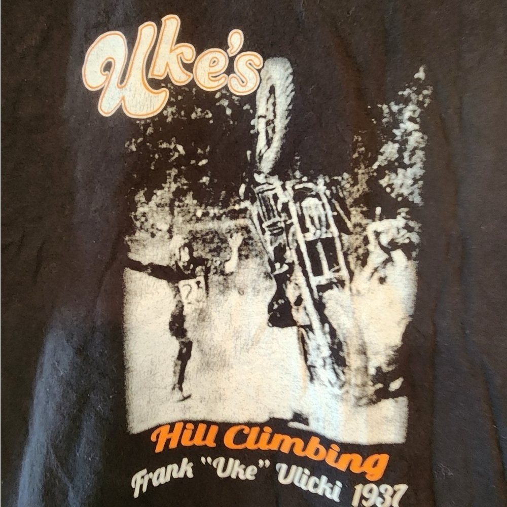 Ukes Hill climbing t-shirt black Hanes tag size mens medium - Picture 2 of 4